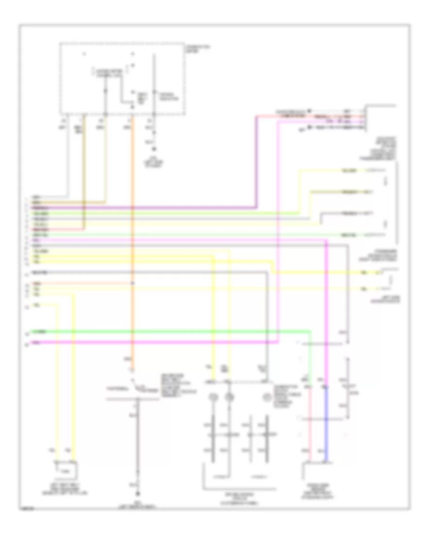 Supplemental Restraints Wiring Diagram 2 of 2 for Nissan Cube 2011
