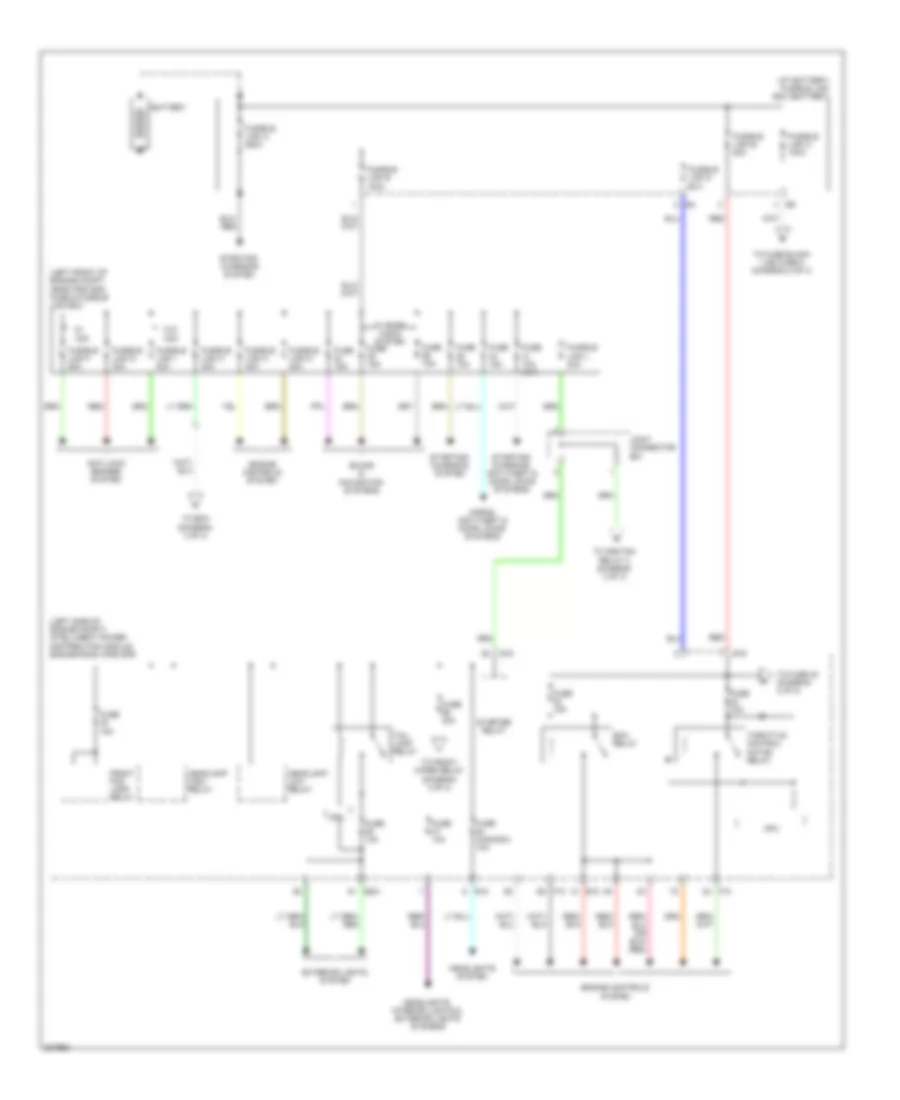 Power Distribution Wiring Diagram Except Hybrid 1 of 3 for Nissan Altima SE 2009