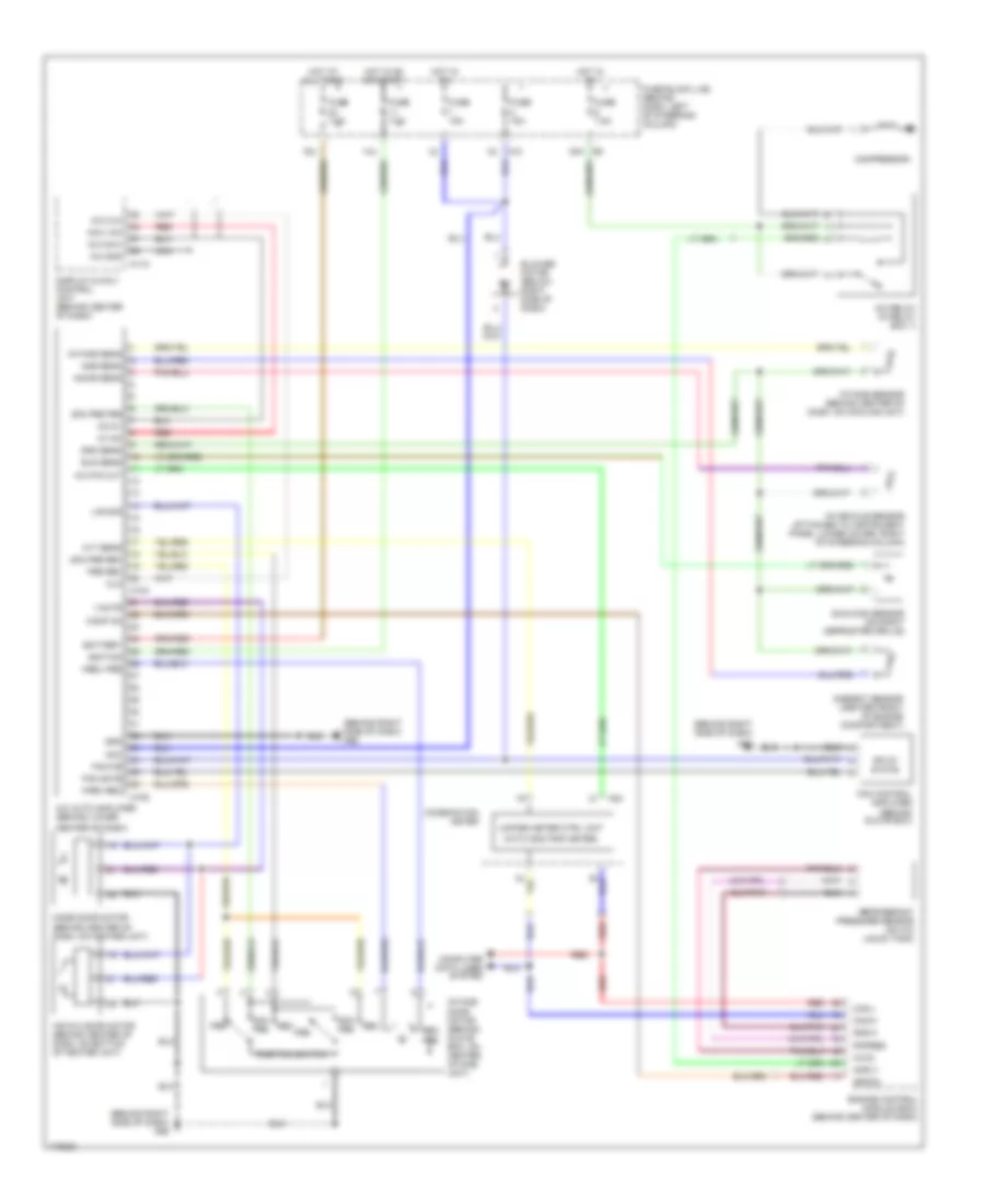 Automatic A C Wiring Diagram with Navigation for Nissan Pathfinder LE 2003
