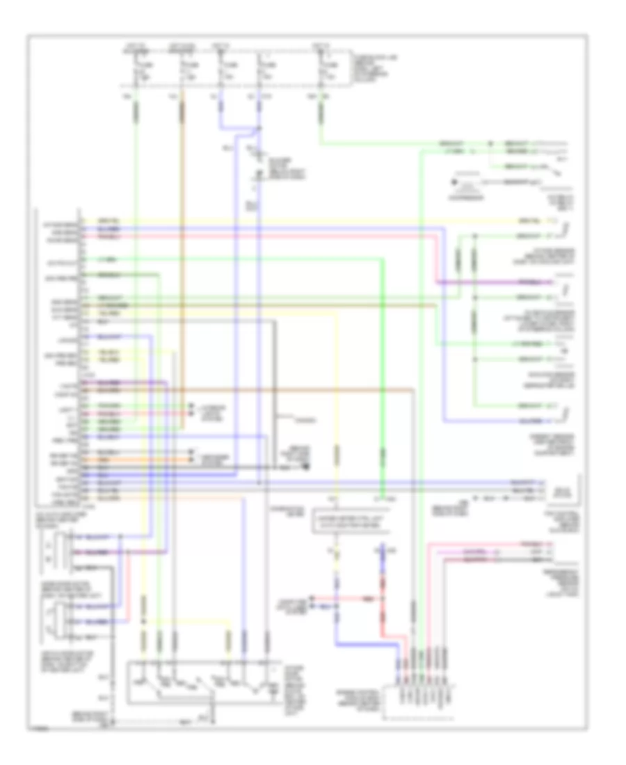 Automatic AC Wiring Diagram, without Navigation for Nissan Pathfinder LE 2003