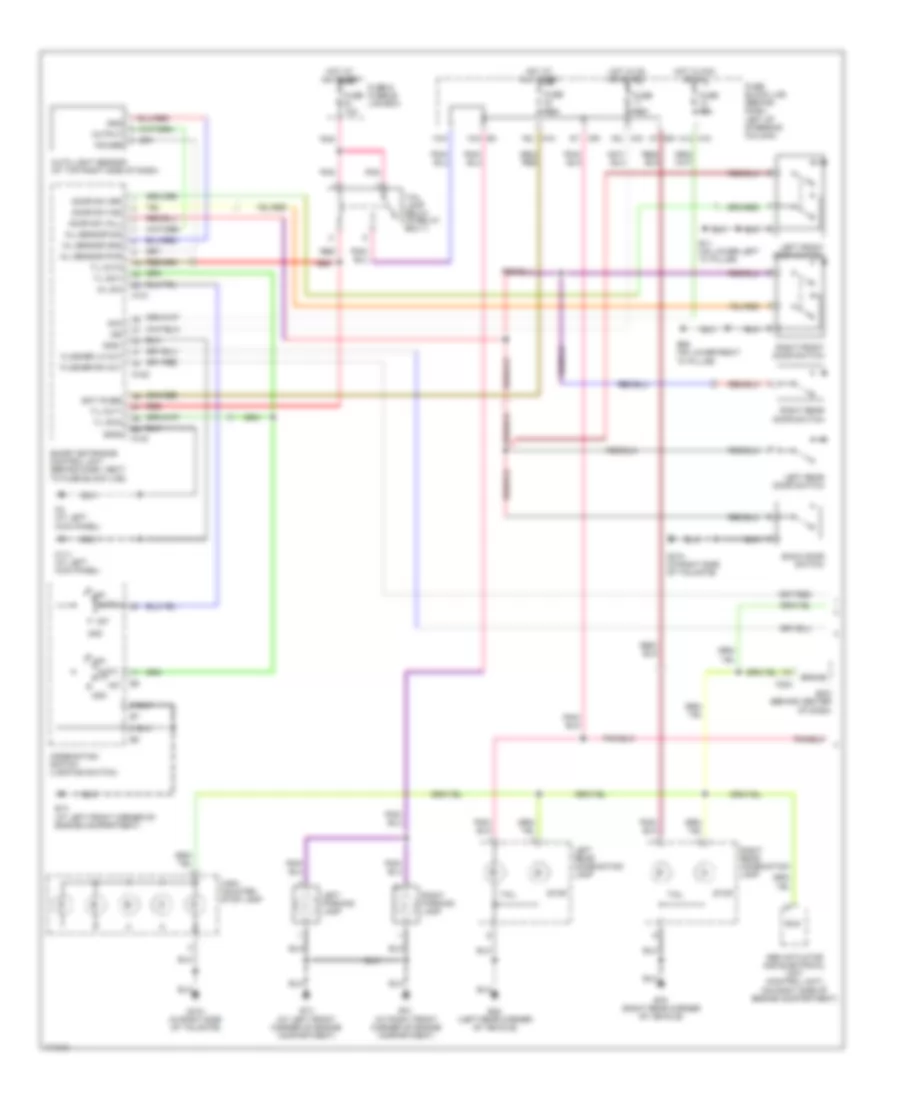Exterior Lamps Wiring Diagram (1 of 2) for Nissan Pathfinder LE 2003