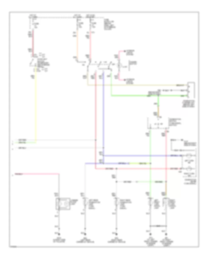 Exterior Lamps Wiring Diagram 2 of 2 for Nissan Pathfinder LE 2003
