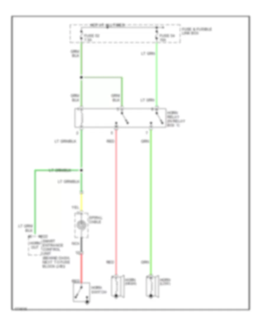 Horn Wiring Diagram for Nissan Pathfinder LE 2003