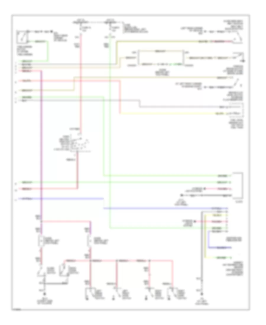 Instrument Cluster Wiring Diagram (2 of 2) for Nissan Pathfinder LE 2003