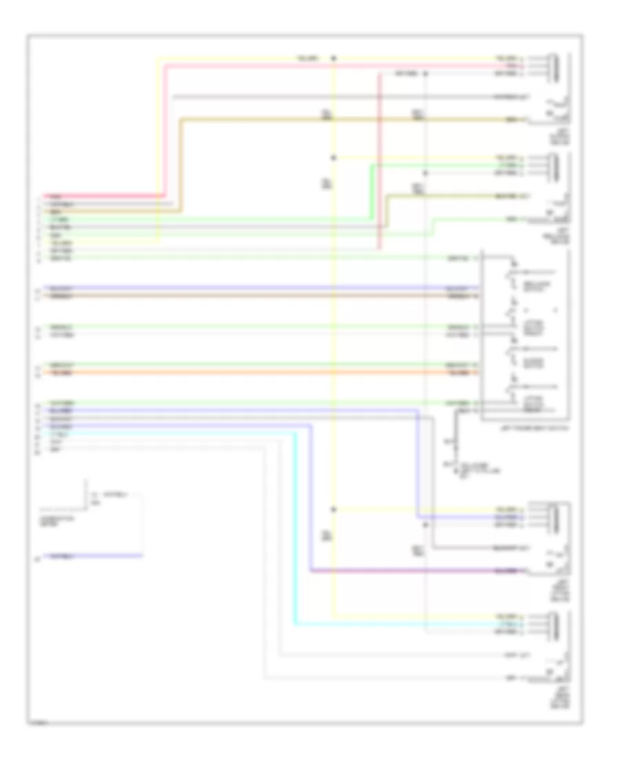 Memory Seat Wiring Diagram (2 of 2) for Nissan Pathfinder LE 2003