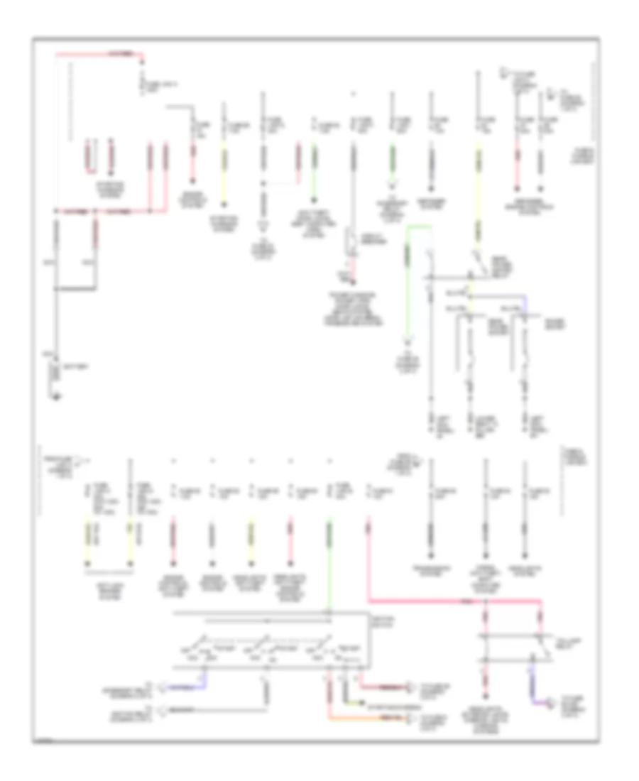 Power Distribution Wiring Diagram 1 of 3 for Nissan Pathfinder LE 2003
