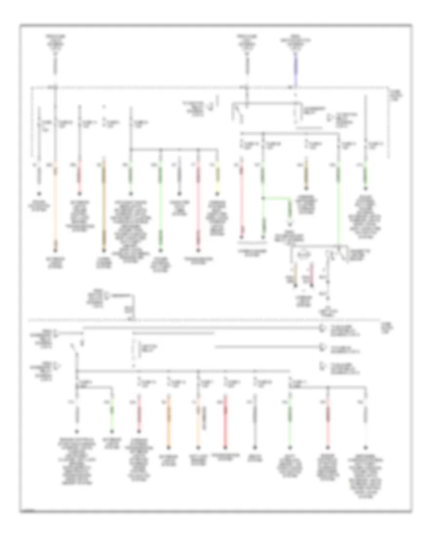 Power Distribution Wiring Diagram (2 of 3) for Nissan Pathfinder LE 2003