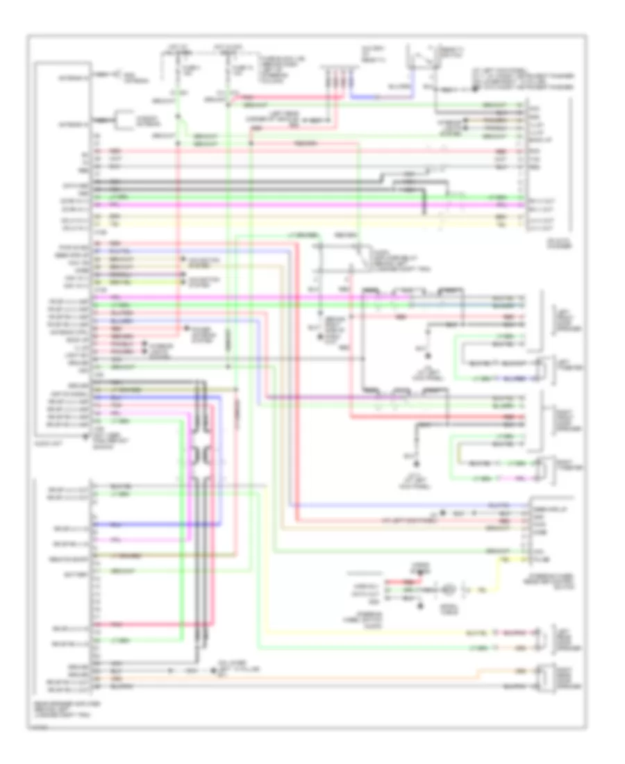 Radio Wiring Diagram, Bose for Nissan Pathfinder LE 2003