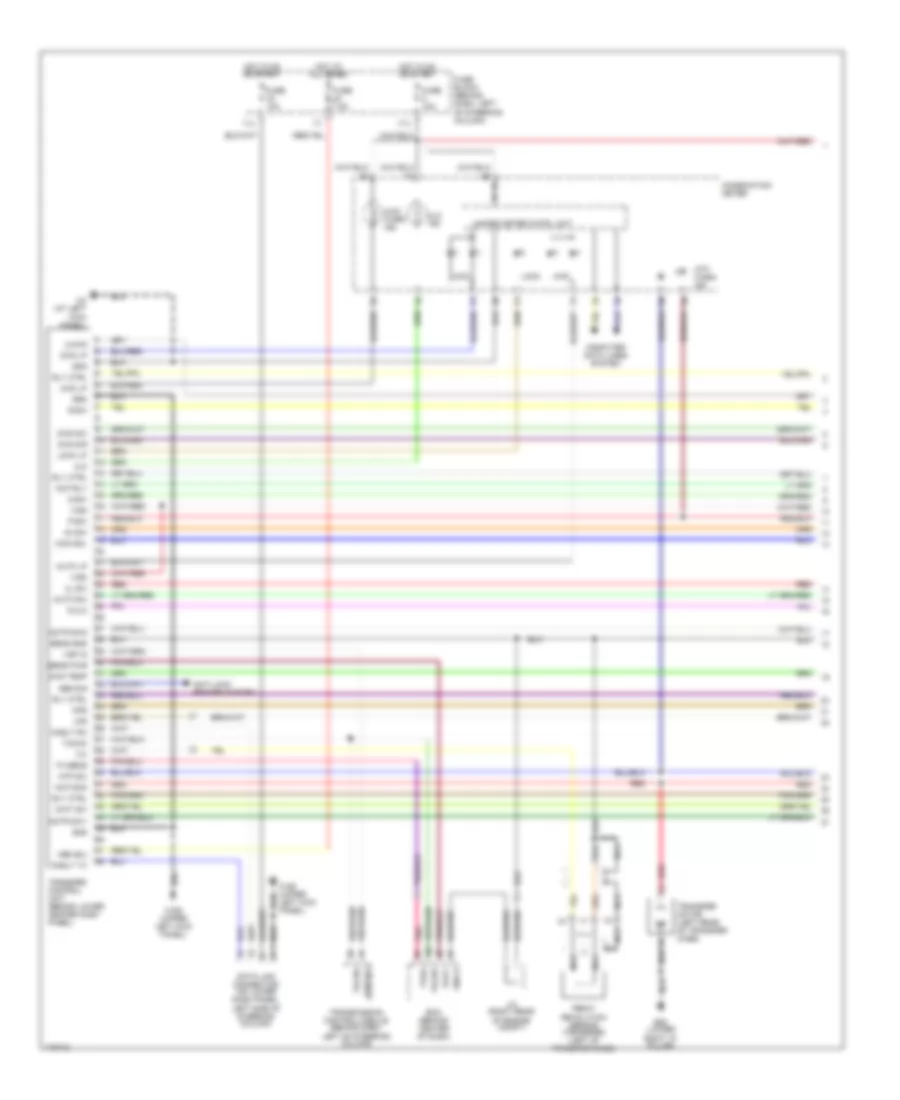 4WD Wiring Diagram, without Stability Assist (1 of 2) for Nissan Pathfinder LE 2003