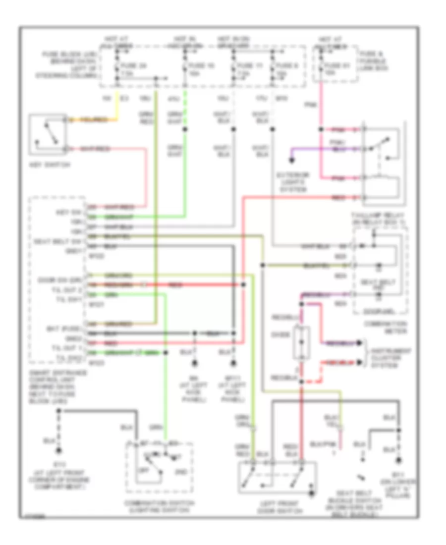 Buzzer Wiring Diagram for Nissan Pathfinder LE 2003