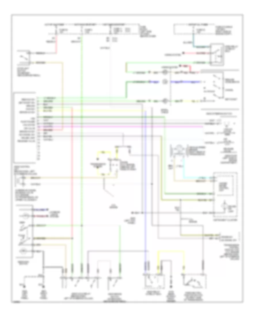 Cruise Control Wiring Diagram A T for Nissan Frontier SE 1999