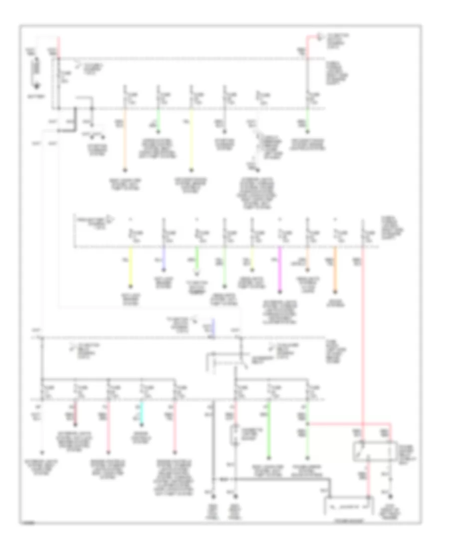 2 4L Power Distribution Wiring Diagram 1 of 2 for Nissan Frontier SE 1999