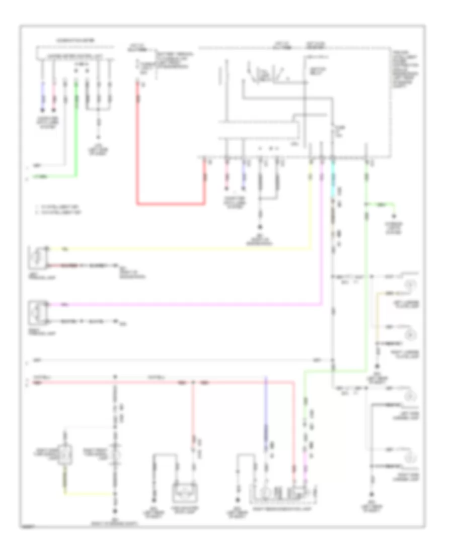 Exterior Lamps Wiring Diagram 2 of 2 for Nissan Cube Krom 2011