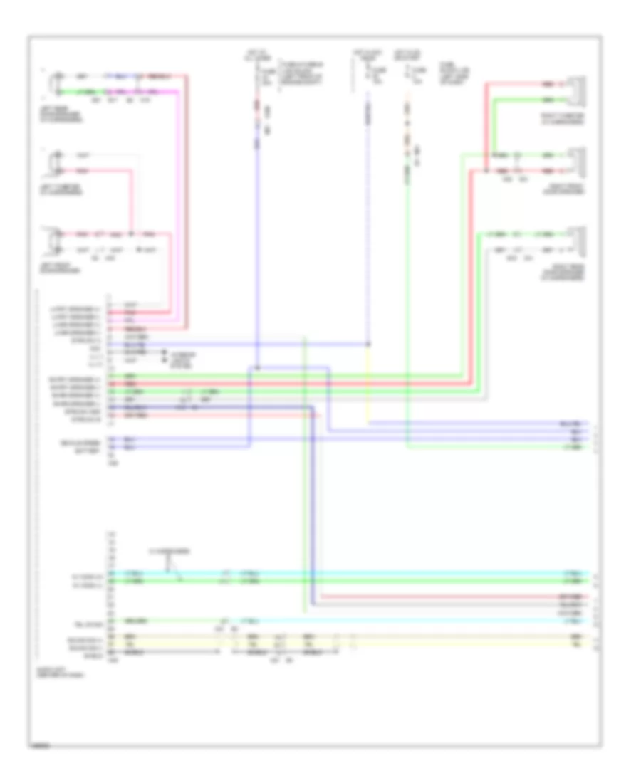Radio Wiring Diagram, without Navigation (1 of 3) for Nissan Cube Krom 2011