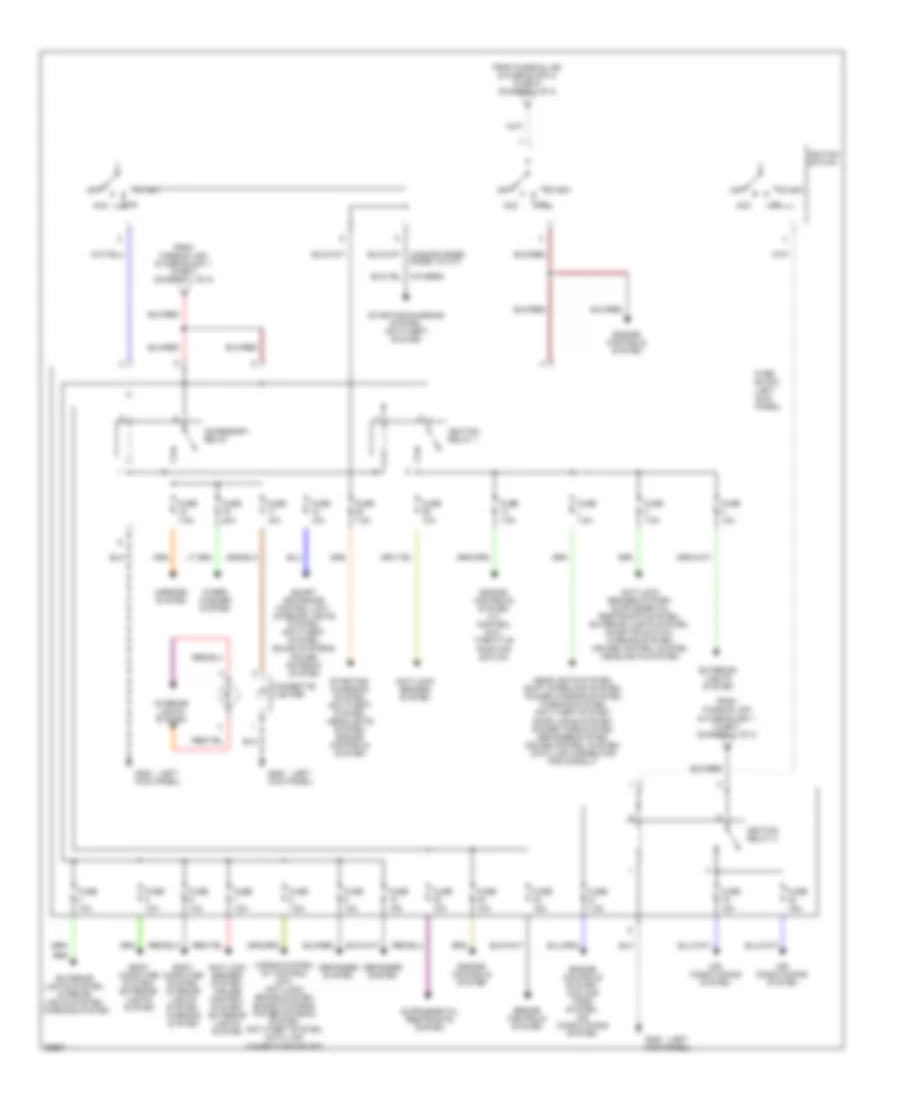 Power Distribution Wiring Diagram, USA Base Models (2 of 2) for Nissan 240SX SE 1995