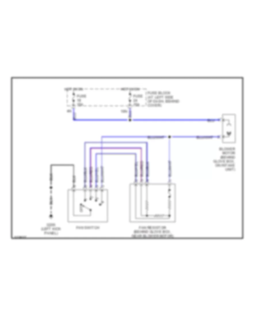 2 4L Heater Wiring Diagram for Nissan Frontier XE 1999