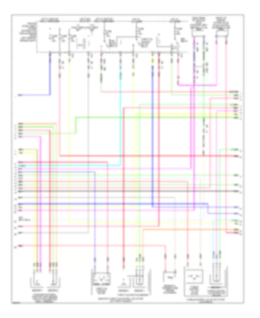 1.8L, Engine Performance Wiring Diagram (2 of 3) for Nissan Cube S 2011