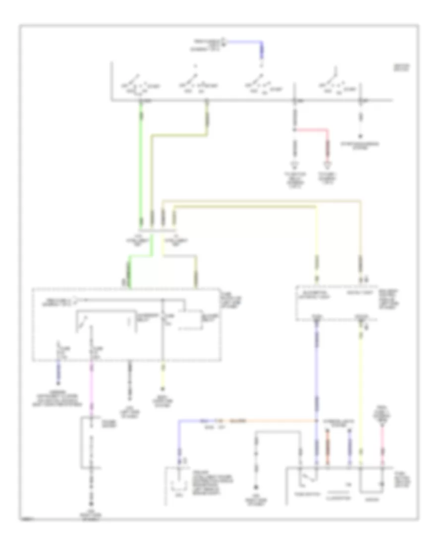Power Distribution Wiring Diagram (2 of 3) for Nissan Cube S 2011