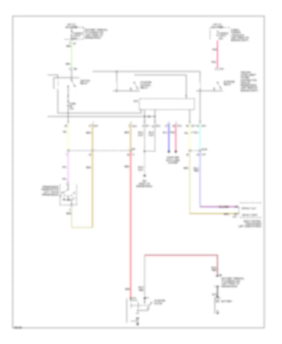 Starting Wiring Diagram, with Intelligent Key for Nissan Cube S 2011