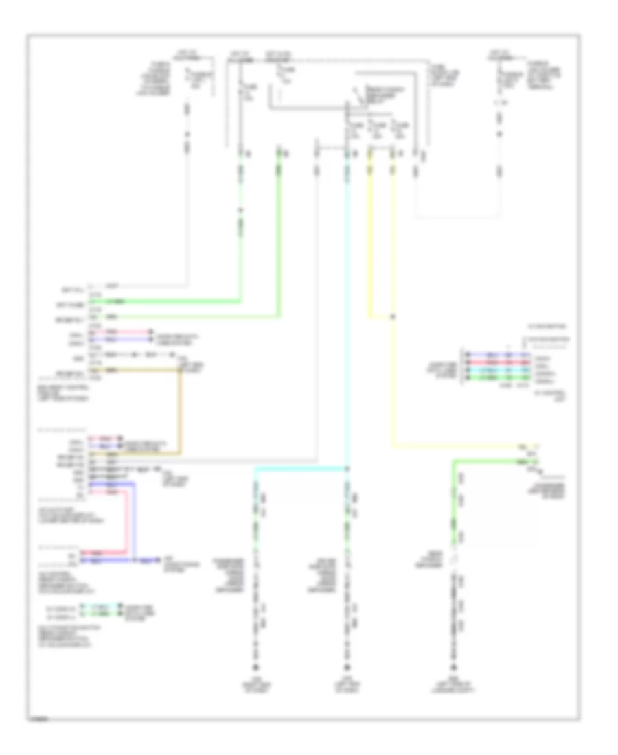 Defoggers Wiring Diagram, Except Convertible for Nissan Murano SV 2012