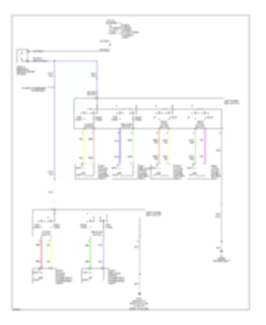 Power Seat Wiring Diagram for Nissan Armada LE 2009
