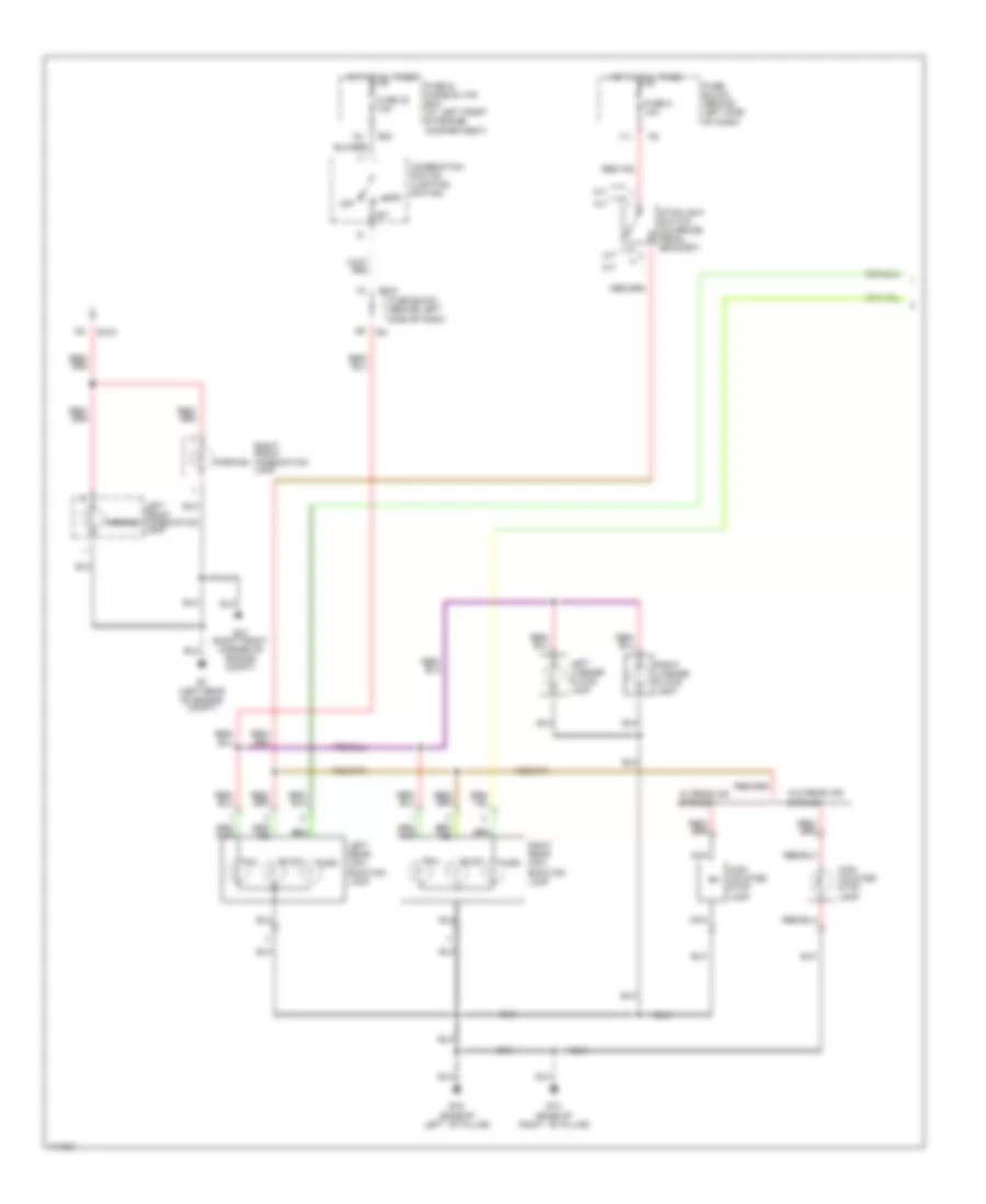 Exterior Lamps Wiring Diagram (1 of 2) for Nissan Sentra GXE 2003