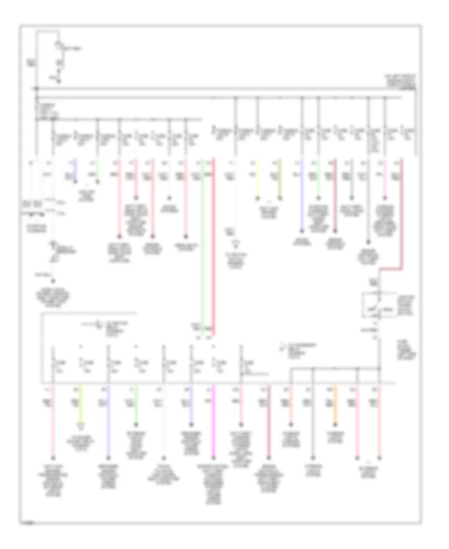 Power Distribution Wiring Diagram 1 of 2 for Nissan Sentra GXE 2003