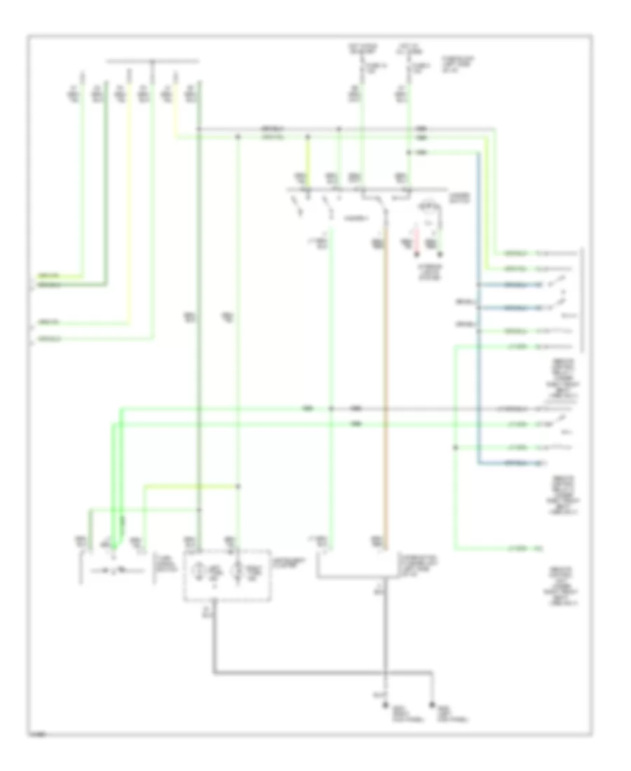 Exterior Lamps Wiring Diagram 2 of 2 for Nissan 300ZX 1995