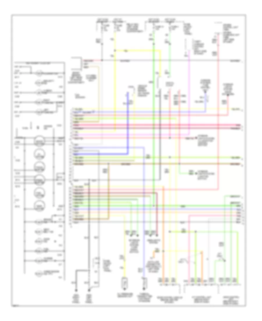 Instrument Cluster Wiring Diagram 1 of 2 for Nissan 300ZX 1995
