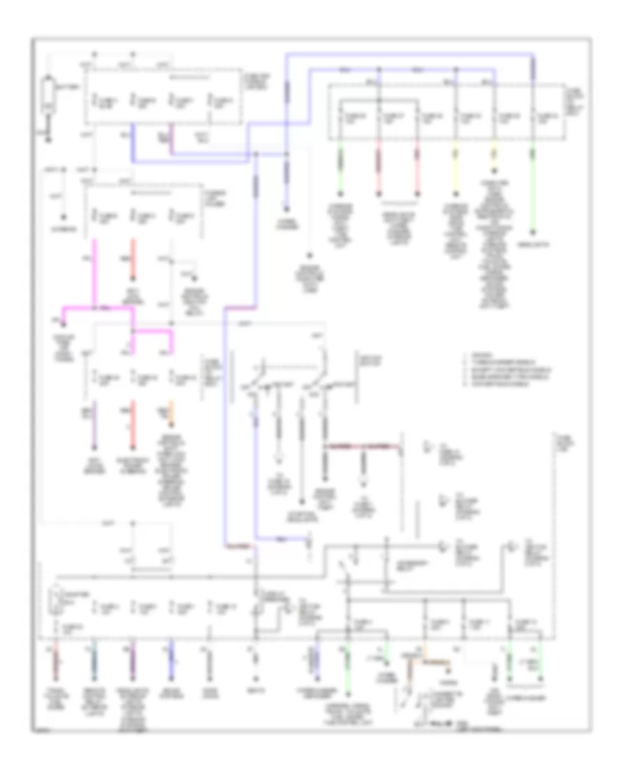 Power Distribution Wiring Diagram 1 of 2 for Nissan 300ZX 1995