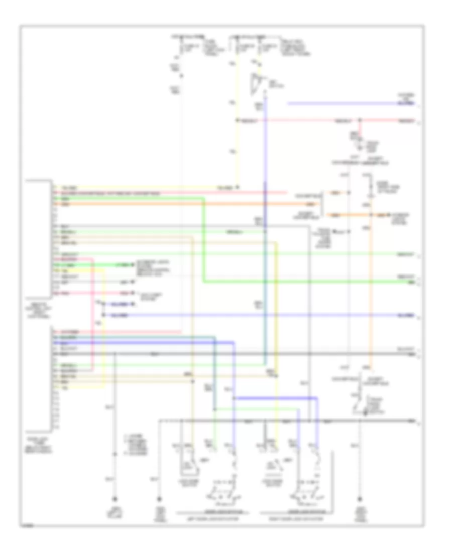 Keyless Entry Wiring Diagram 1 of 2 for Nissan 300ZX 1995