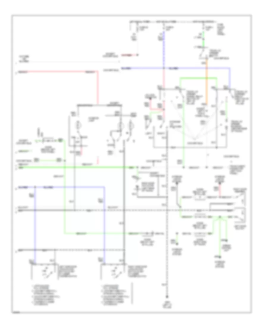 Keyless Entry Wiring Diagram 2 of 2 for Nissan 300ZX 1995