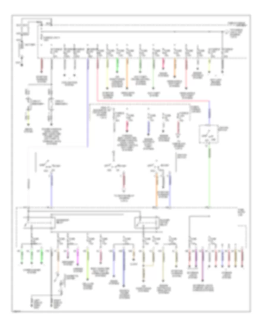 Power Distribution Wiring Diagram 1 of 2 for Nissan Maxima GLE 1999