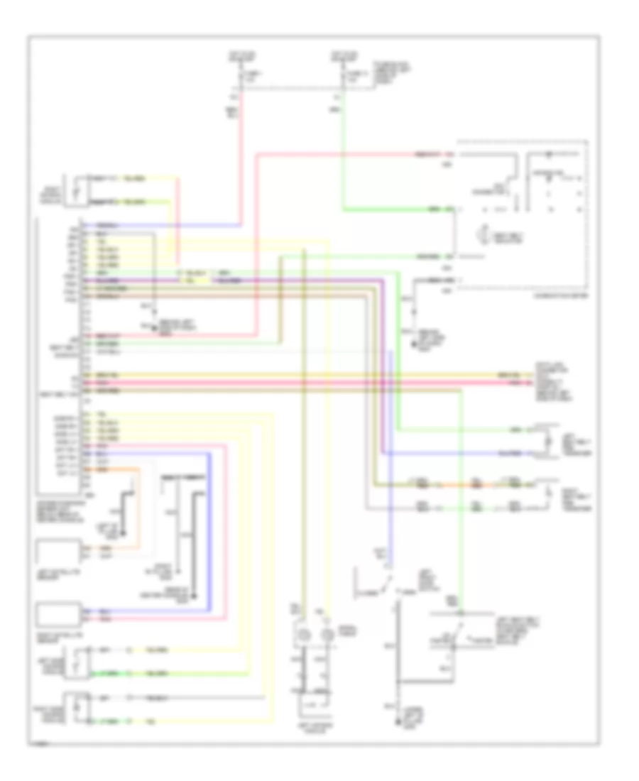 Supplemental Restraint Wiring Diagram for Nissan Maxima GLE 1999