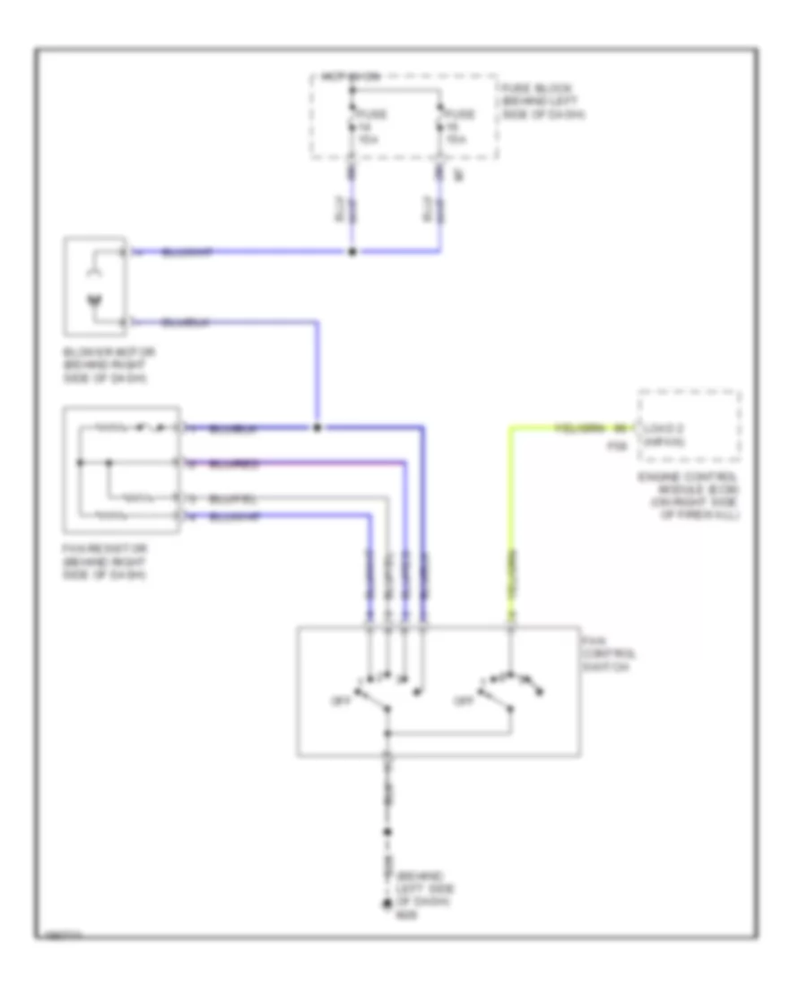 Heater Wiring Diagram for Nissan Sentra 2006