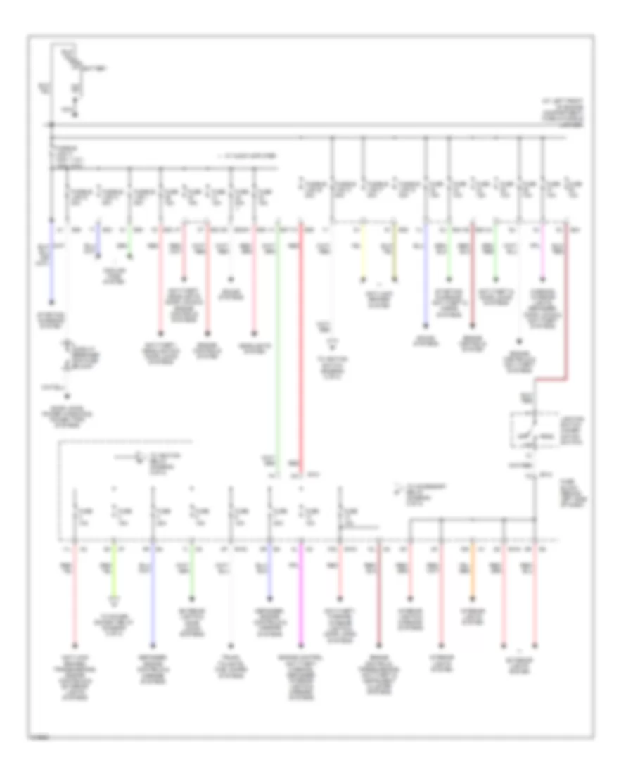 Power Distribution Wiring Diagram 1 of 2 for Nissan Sentra 2006