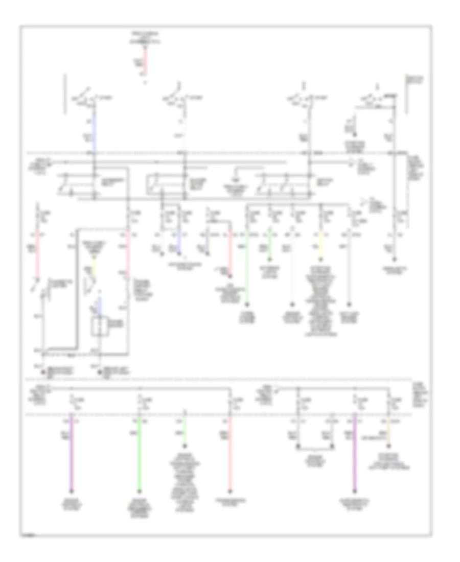 Power Distribution Wiring Diagram (2 of 2) for Nissan Sentra 2006