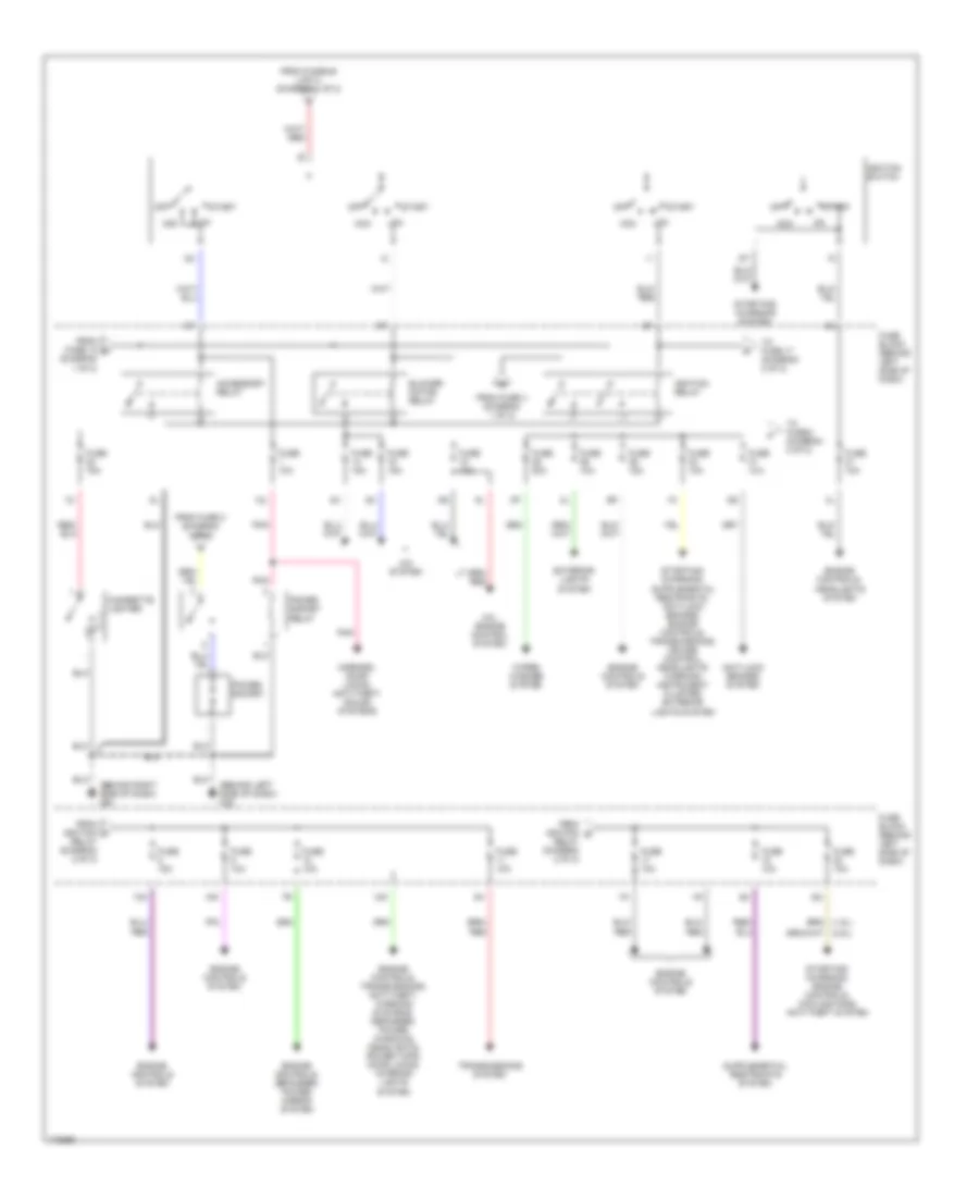 Power Distribution Wiring Diagram 2 of 2 for Nissan Sentra Limited 2003