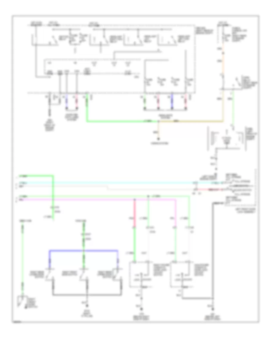 Forced Entry Wiring Diagram 2 of 2 for Nissan Frontier PRO 4X 2011