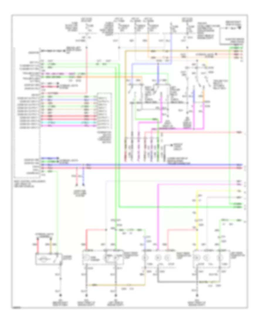 Exterior Lamps Wiring Diagram 1 of 2 for Nissan Frontier PRO 4X 2011