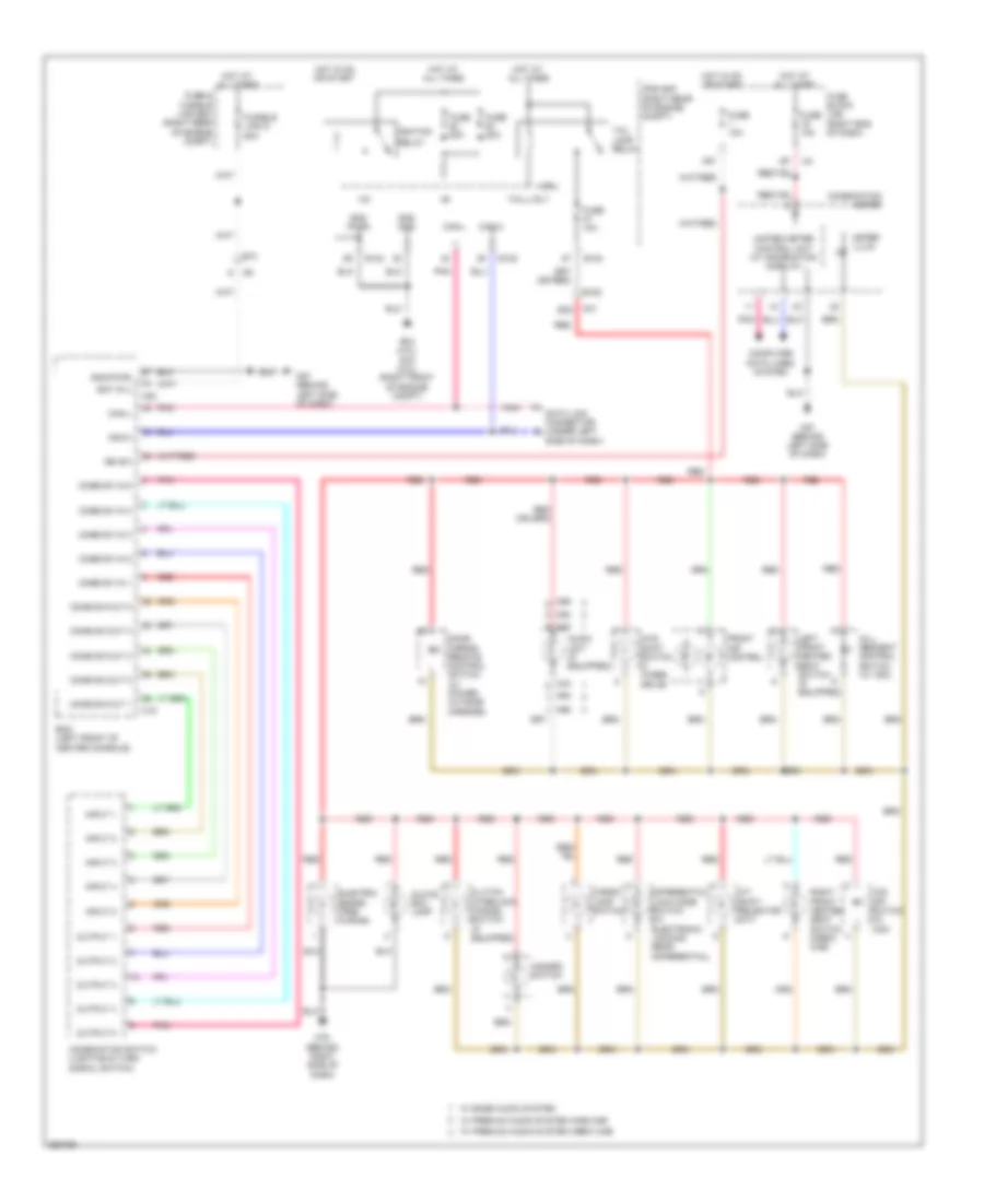 Instrument Illumination Wiring Diagram for Nissan Frontier PRO 4X 2011