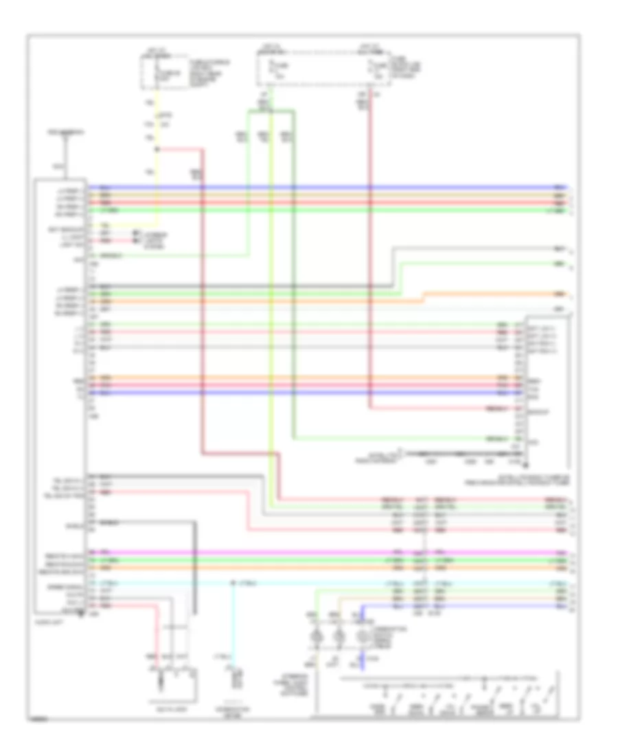 Mid Line Radio Wiring Diagram 1 of 2 for Nissan Frontier PRO 4X 2011