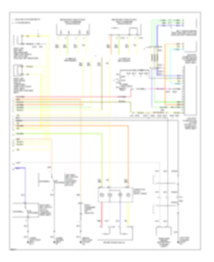 Supplemental Restraints Wiring Diagram 2 of 2 for Nissan Frontier PRO 4X 2011