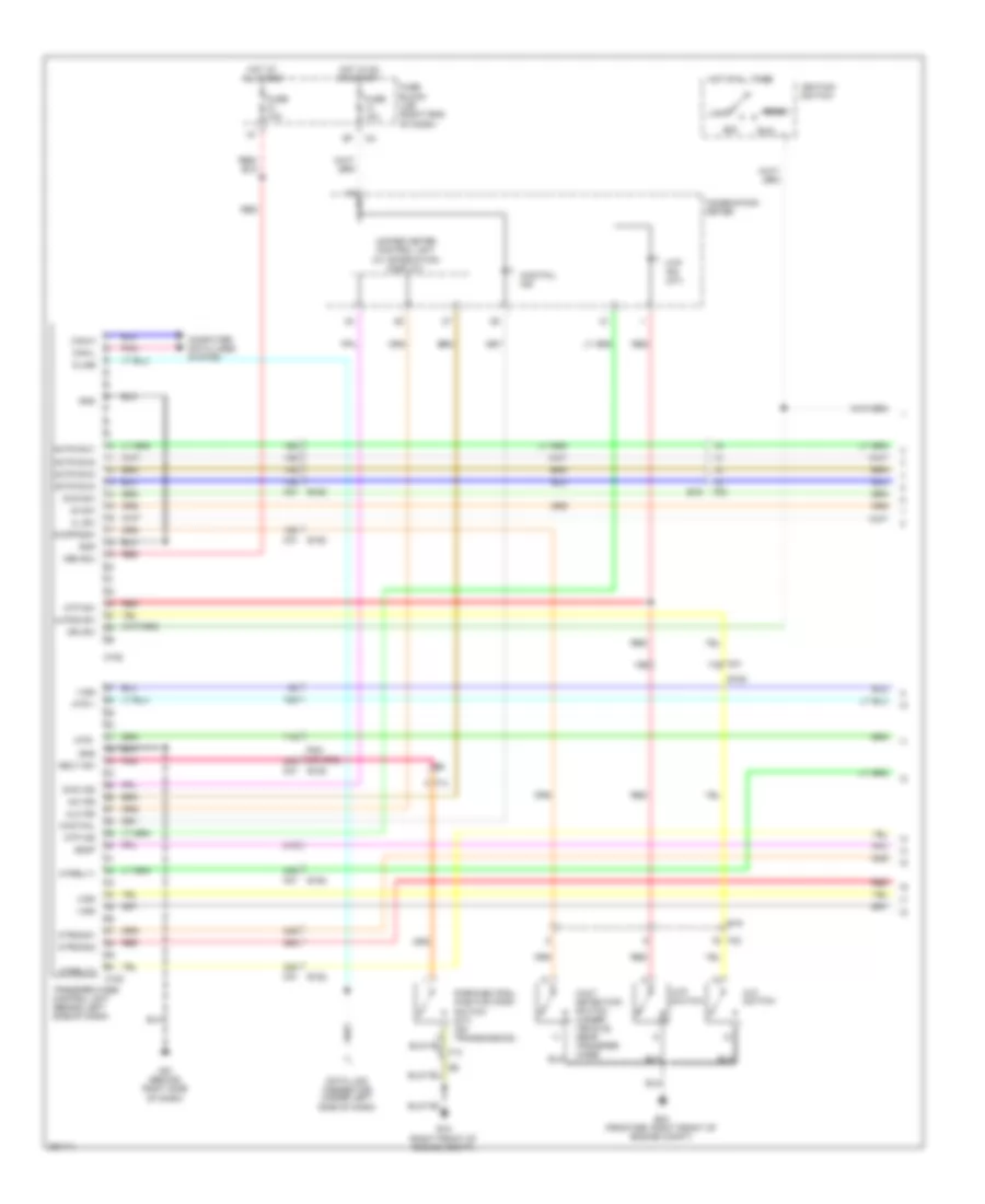 4WD Wiring Diagram 1 of 2 for Nissan Frontier PRO 4X 2011