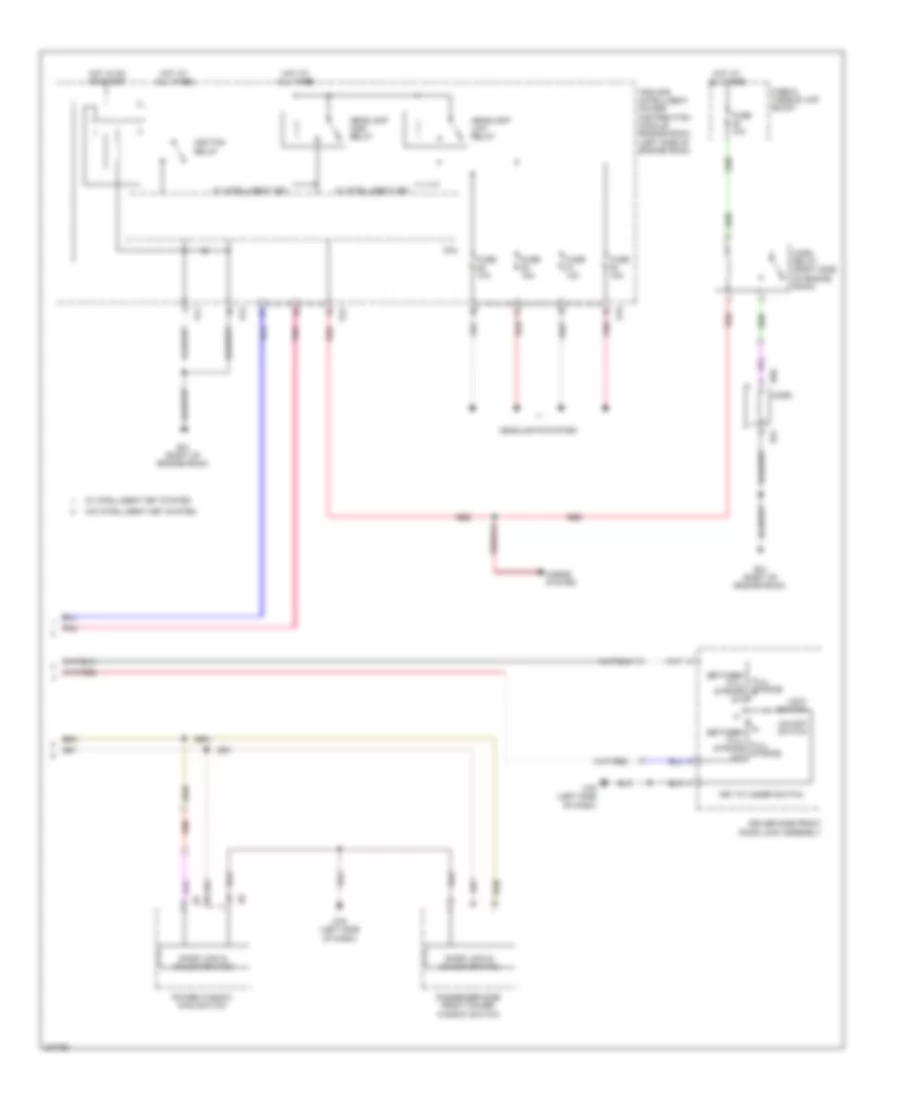 Forced Entry Wiring Diagram (2 of 2) for Nissan Cube 2009