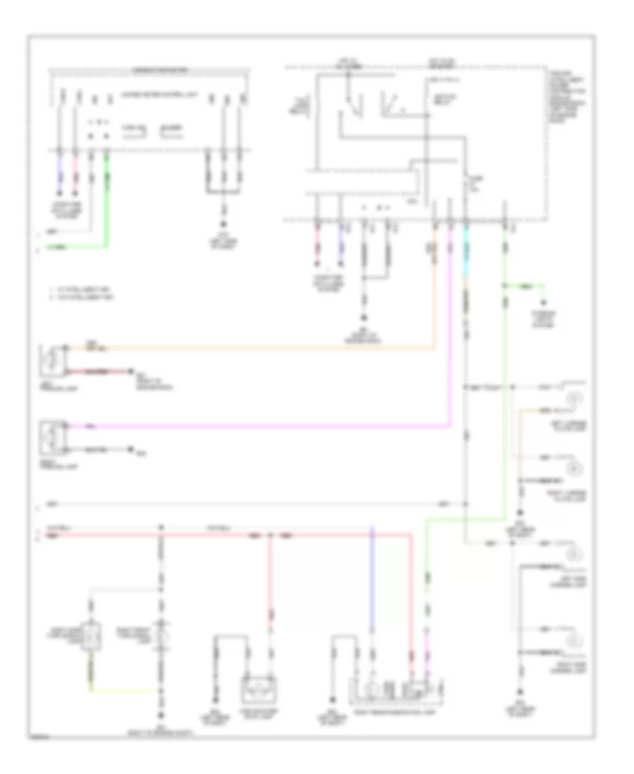 Exterior Lamps Wiring Diagram 2 of 2 for Nissan Cube 2009