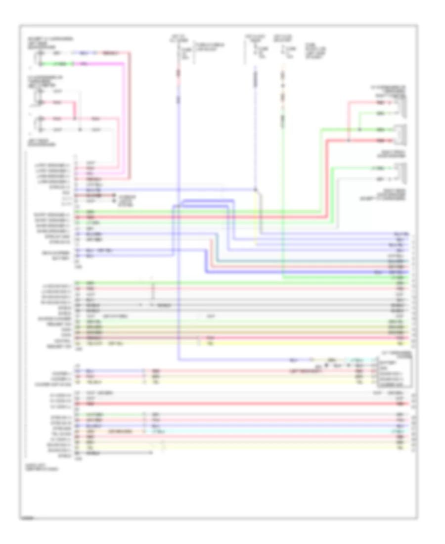 Navigation Wiring Diagram 1 of 3 for Nissan Cube 2009