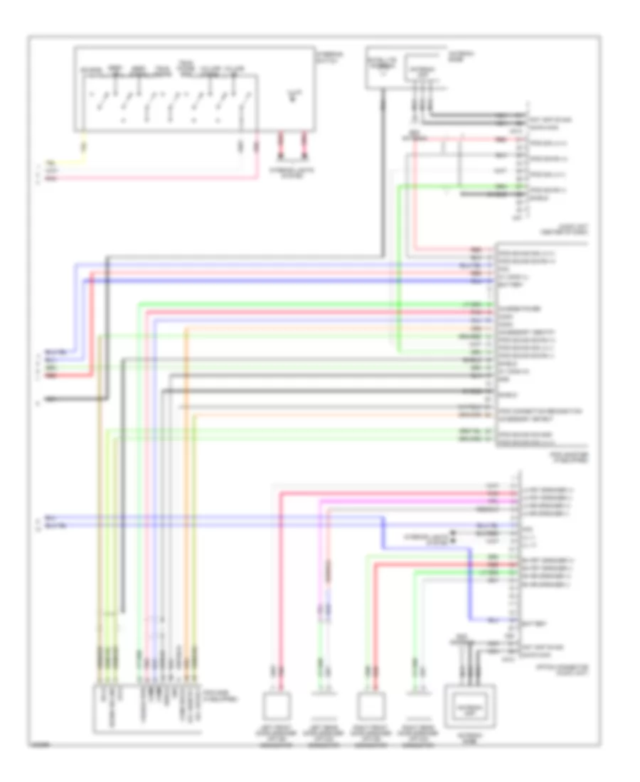 Navigation Wiring Diagram (3 of 3) for Nissan Cube 2009