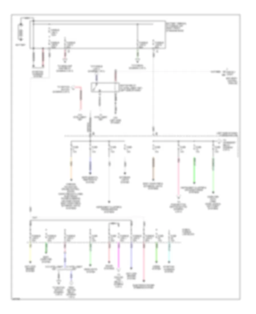 Power Distribution Wiring Diagram 1 of 3 for Nissan Cube 2009