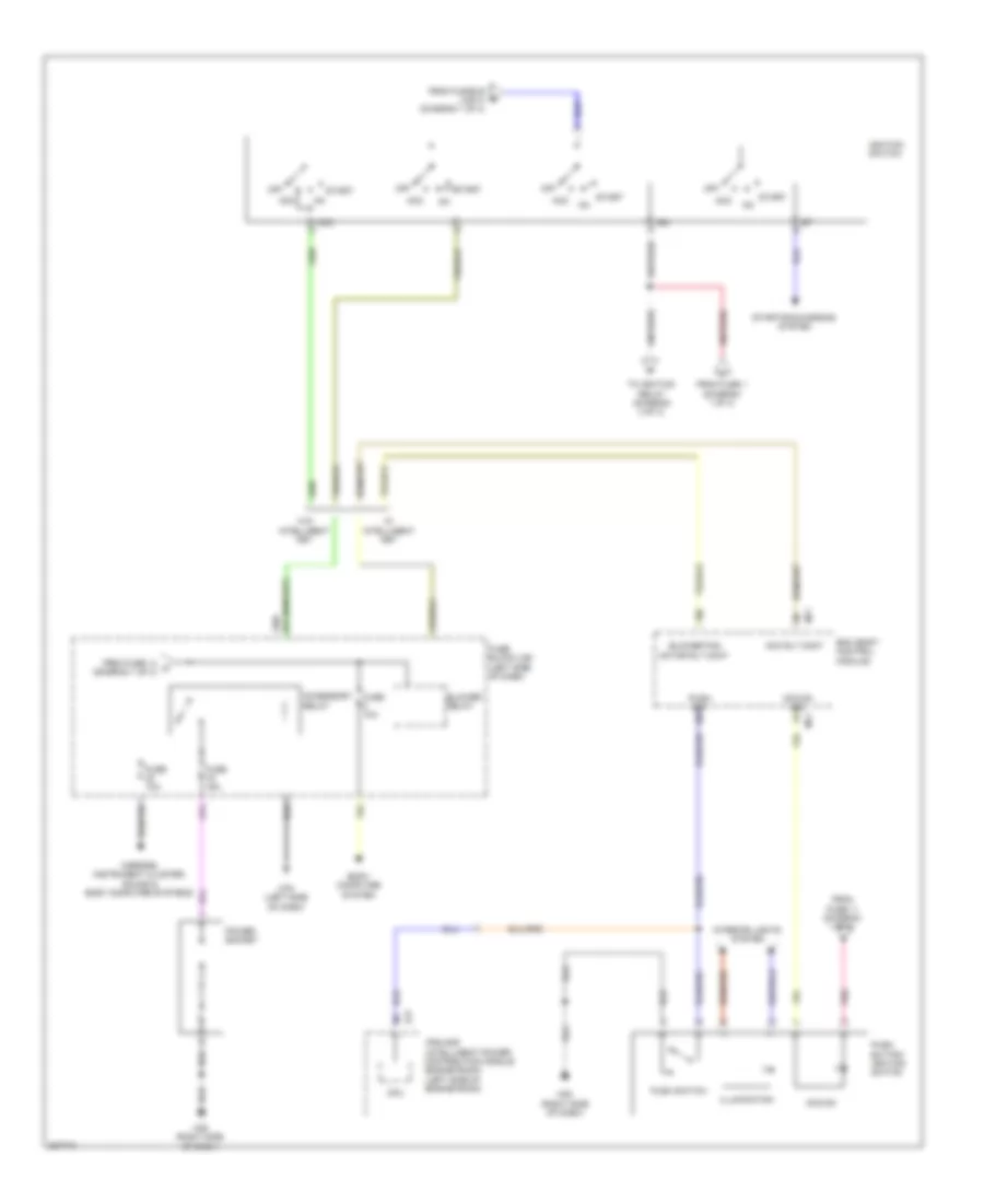 Power Distribution Wiring Diagram (2 of 3) for Nissan Cube 2009